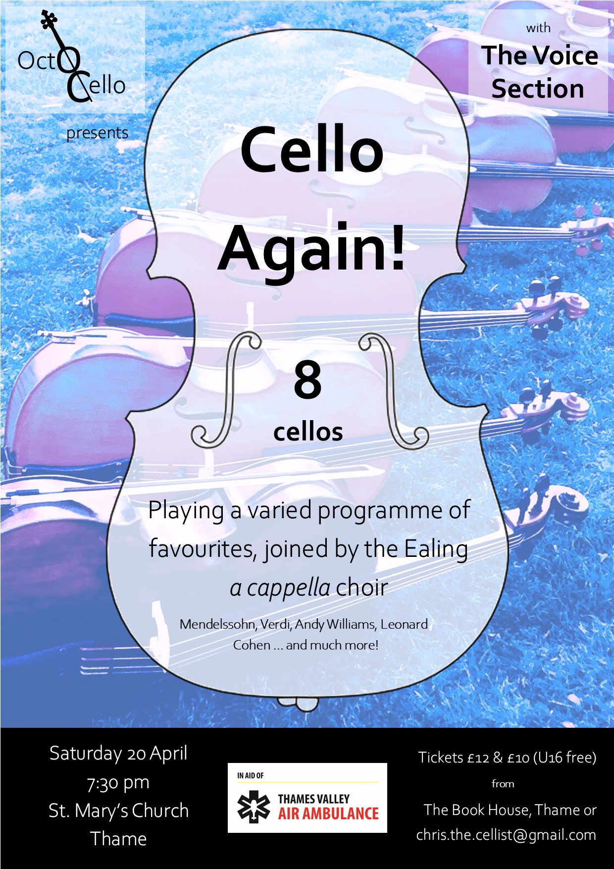 Cello Again! - a concert featuring the unique sound of multiple cellos